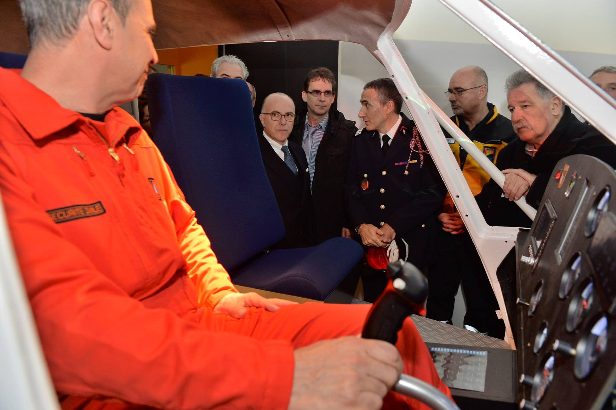 Inauguration du CESIR à Valabre avec Cazeneuve