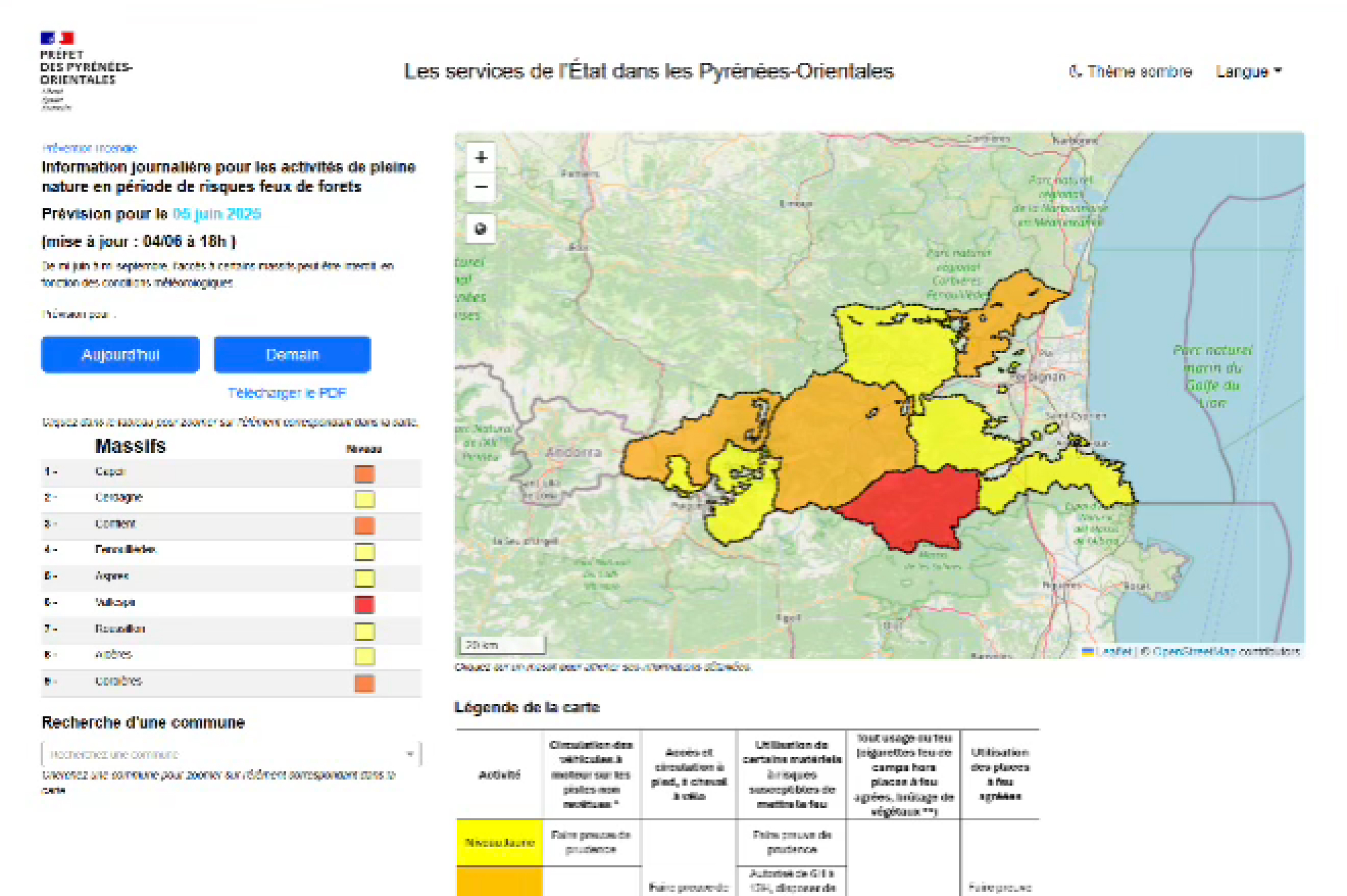 Cartes d’accès aux massifs forestiers : un outil pour la prévention des feux de forêt